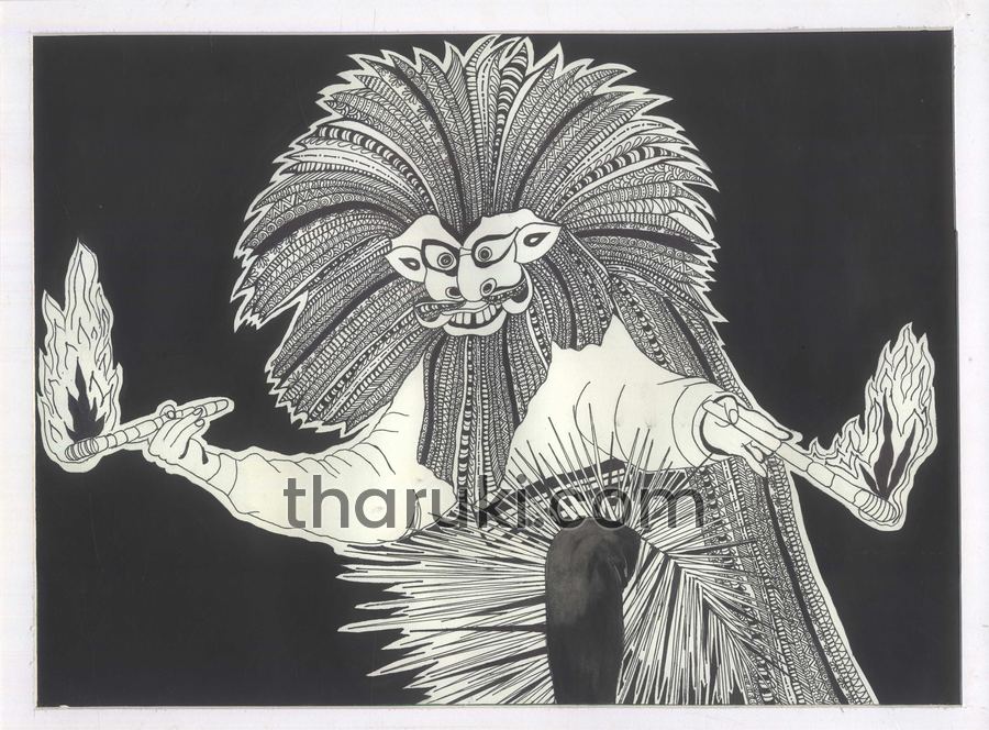 Prashana, Ink on paper · 2016