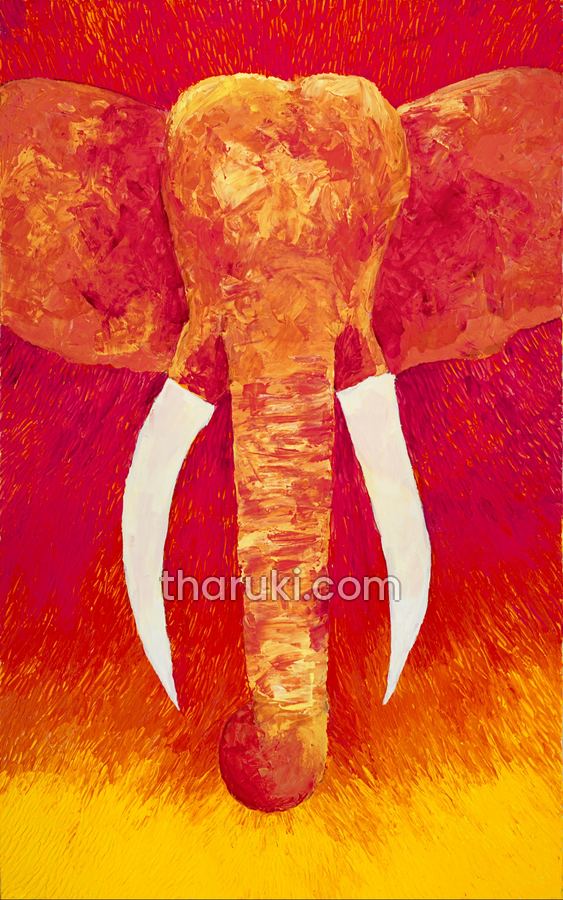 The Orange Elephant, Acrylic on canvas · from Complementary