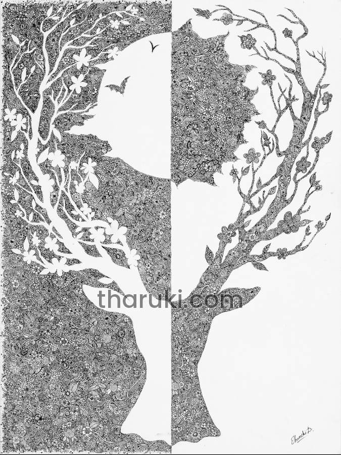 Shadows, Ink on paper · 18 × 24 in · 2018